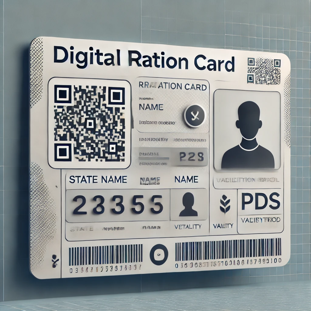 QR ration card sample - unofficial design